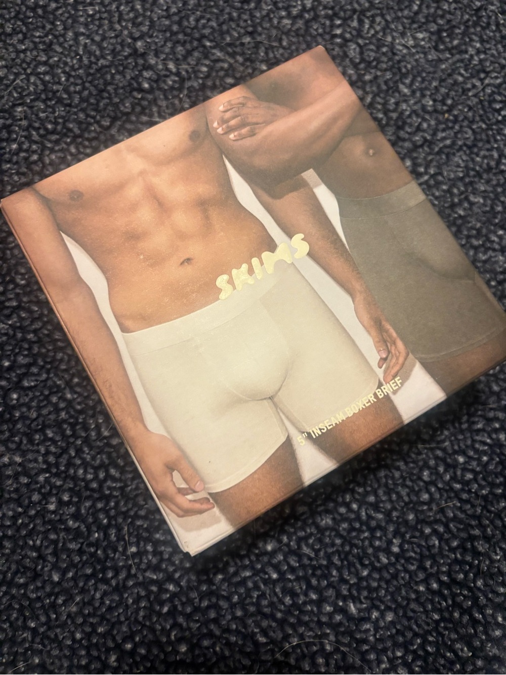 3 pack SKIMS Men’s Cream Boxer Briefs - 5 inch Soft Stretch Support